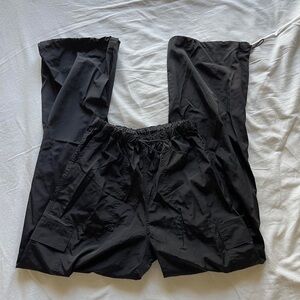 Victoria’s Secret black parachute baggy cargo pants